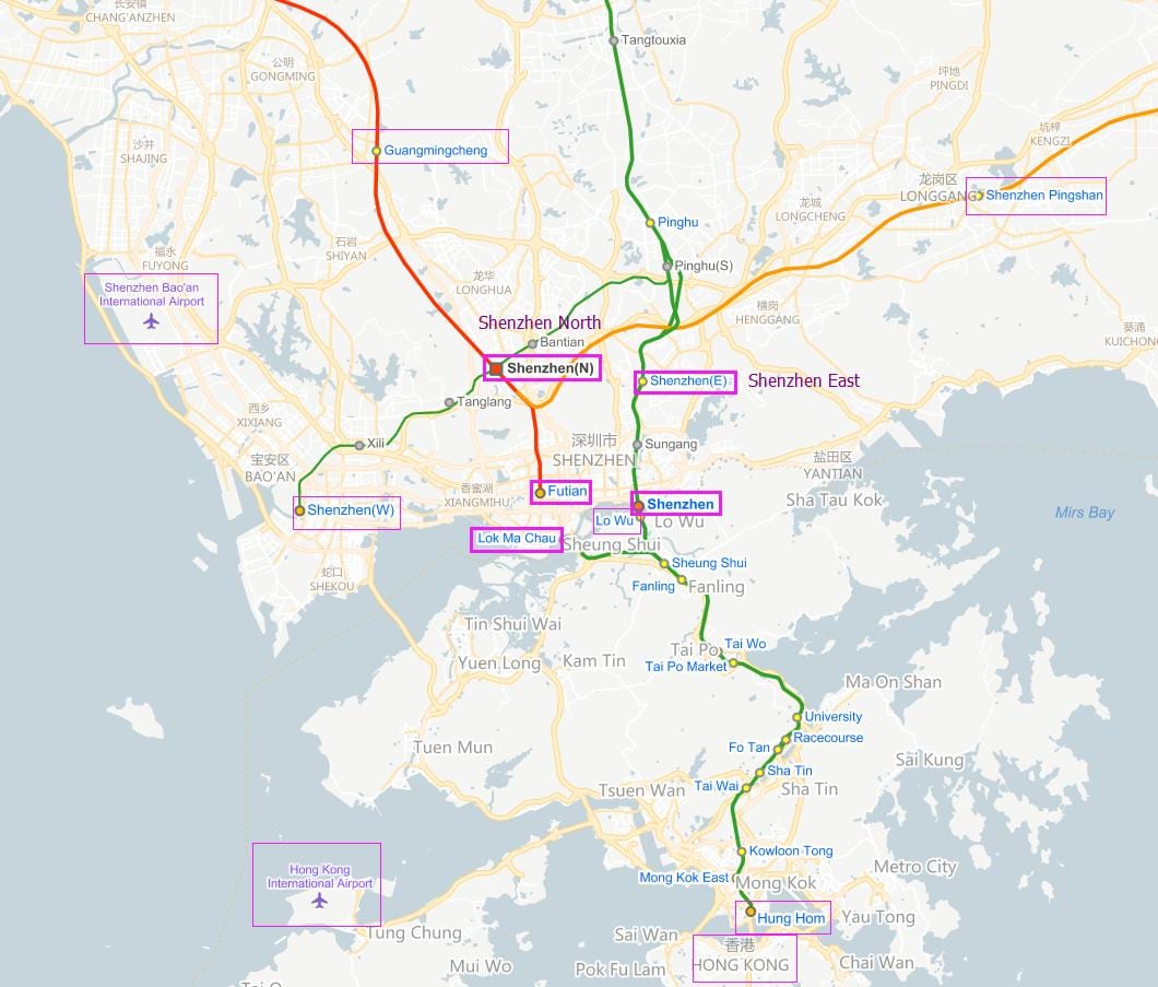 can机场的地图