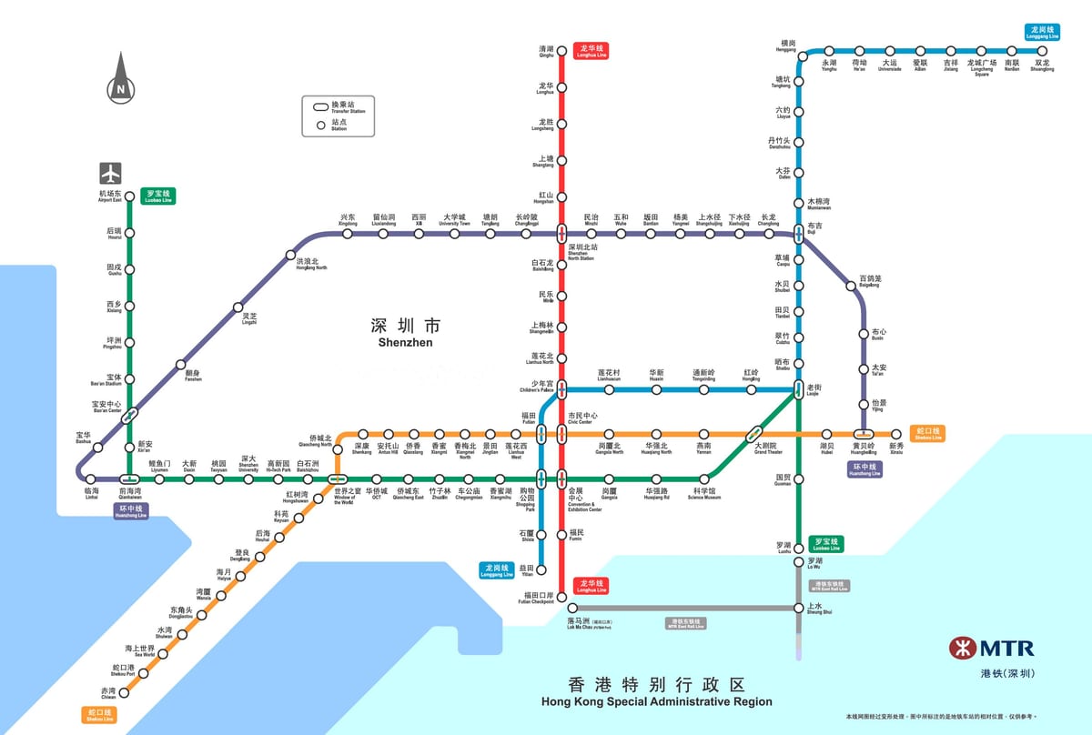 深圳铁路地图