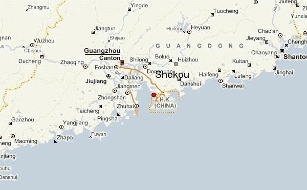 蛇口中国的地图