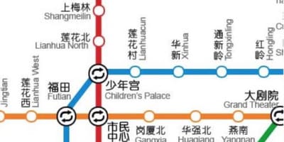 深圳市地图的北站