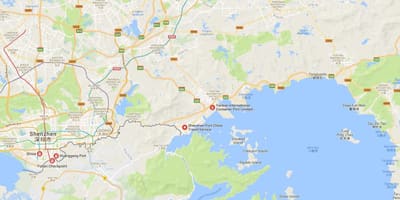 蛇口的地图
