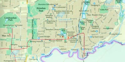 深圳市地图的地区