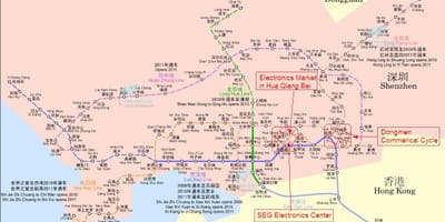 地图深圳市场电子产品